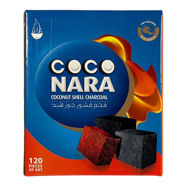 Coco Nara Coconut Shell Charcoal 120 pieces كوكو نارا فحم بقشرة جوز الهند 